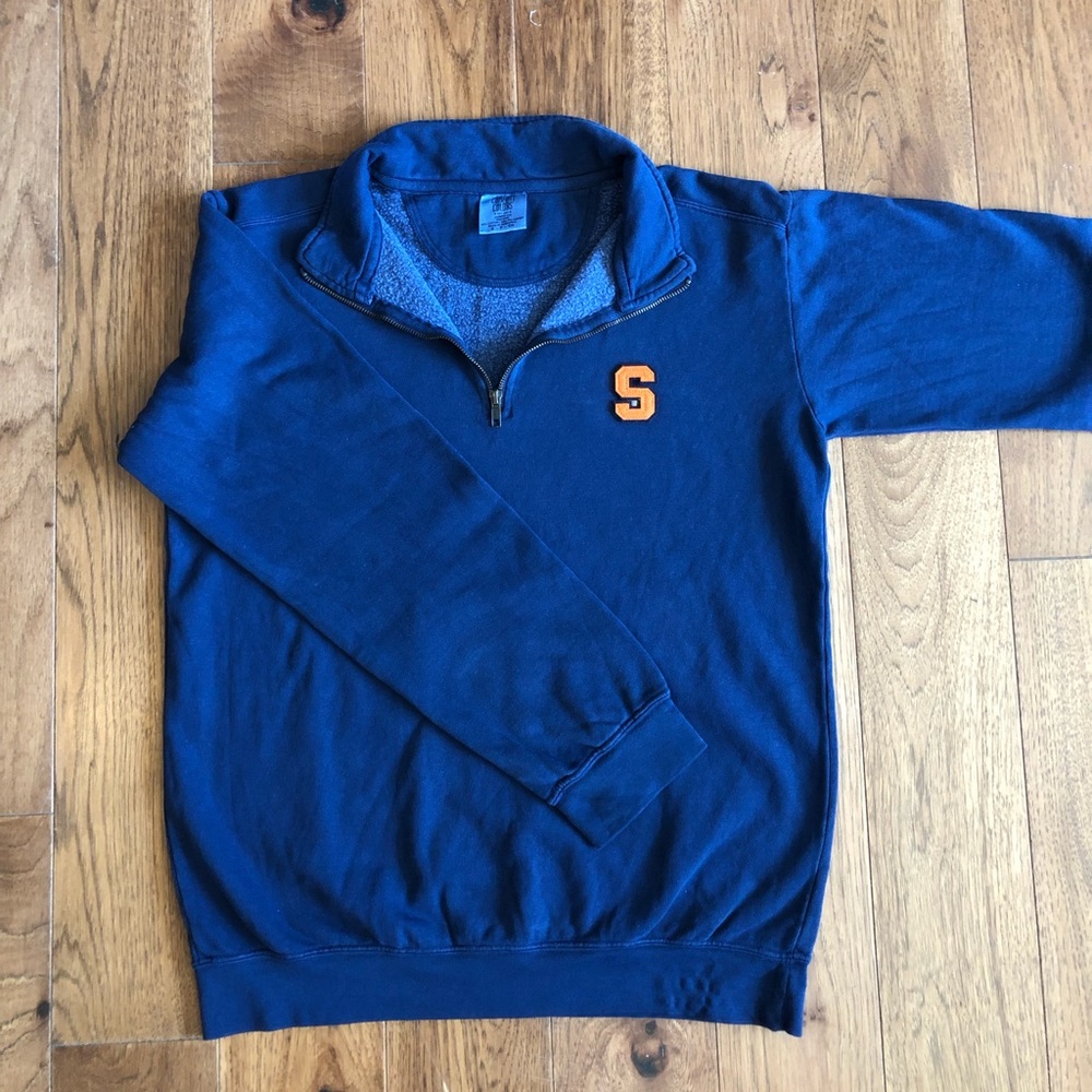 Navy Syracuse Sweatshirt Quarter Zip
